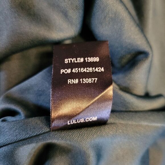 Lulus Mythical Kind of Love Teal Maxi Dress Criss-cross Straps Open Back Women's - Picture 12 of 14